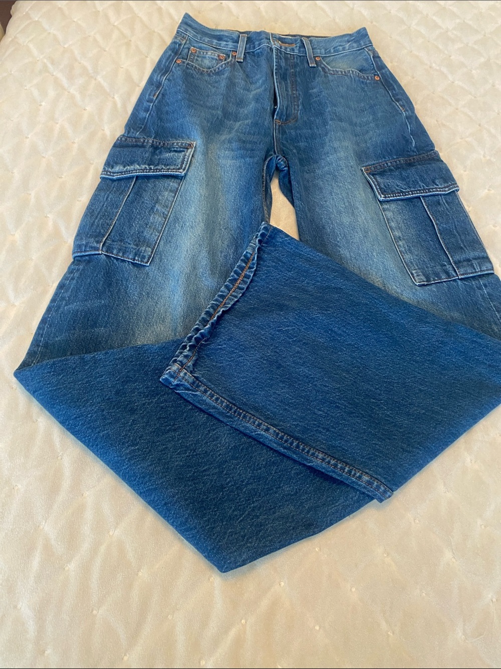 Denim Forum the Farrah Hi rise Wude ladies size 25